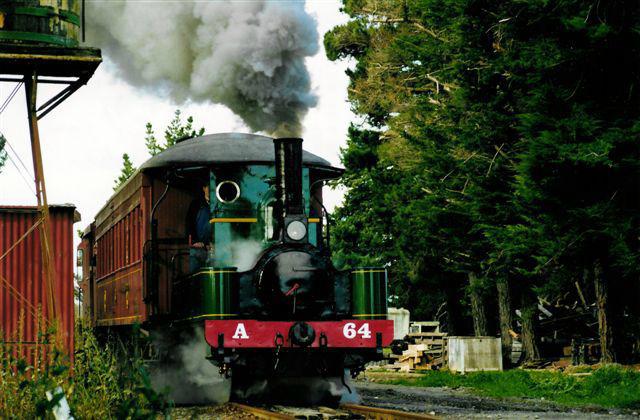 A64 leaving the station yard at the Plains