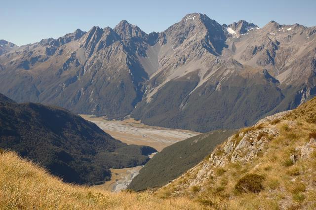 Somewhere in these mountains is lies ZK-AFB